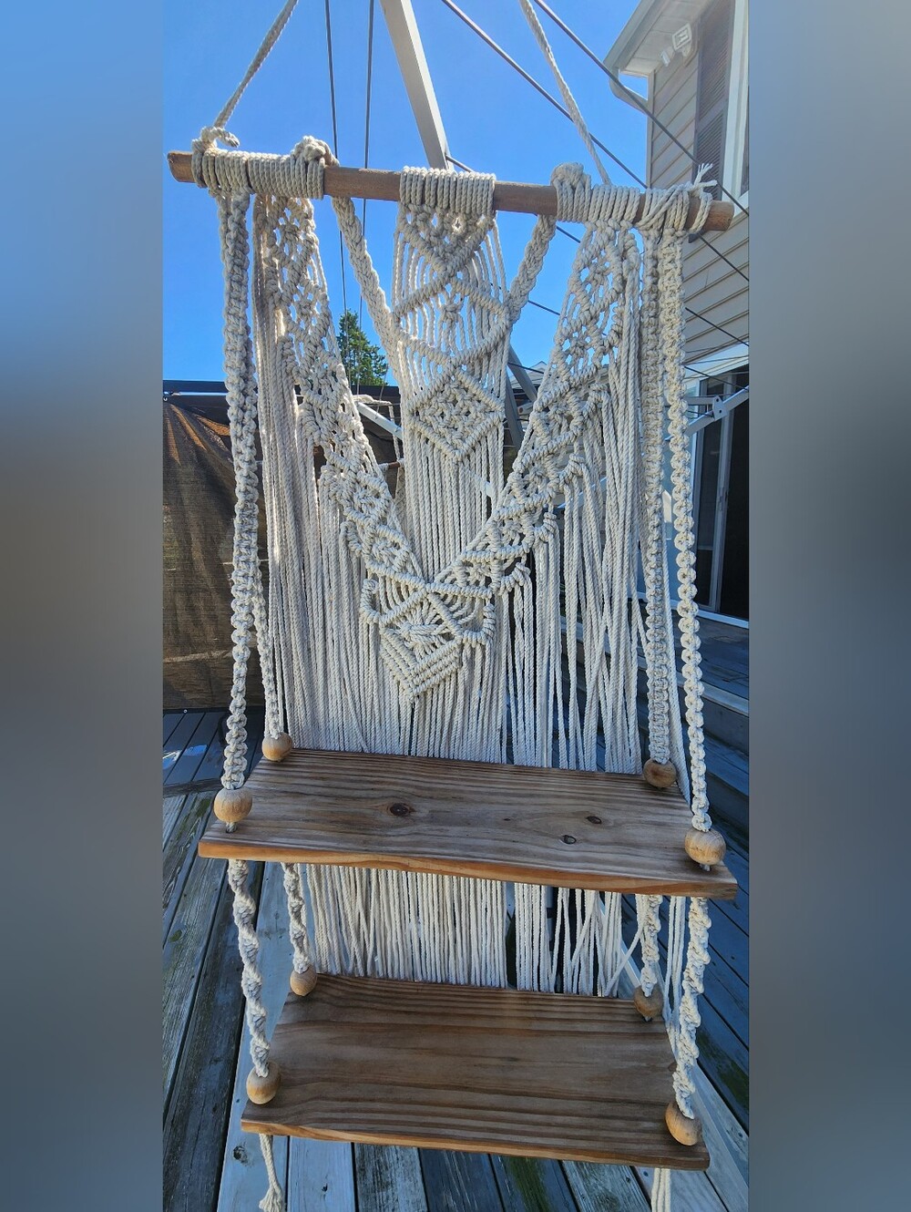 Macrame Plant Shelf